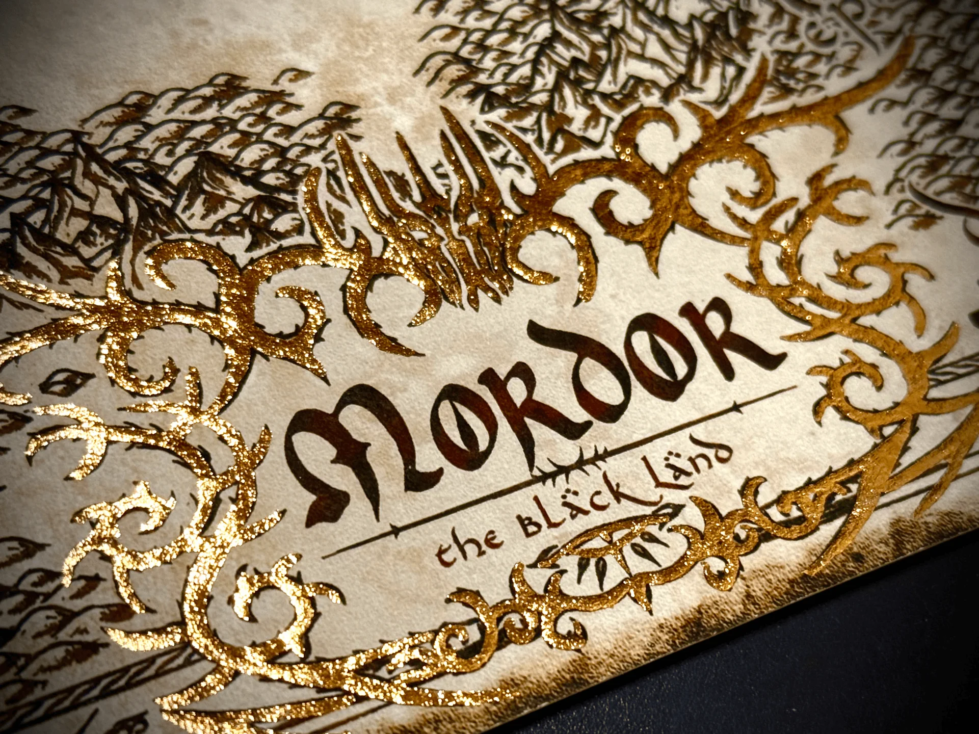 Carte artisanale du Mordor - 2025