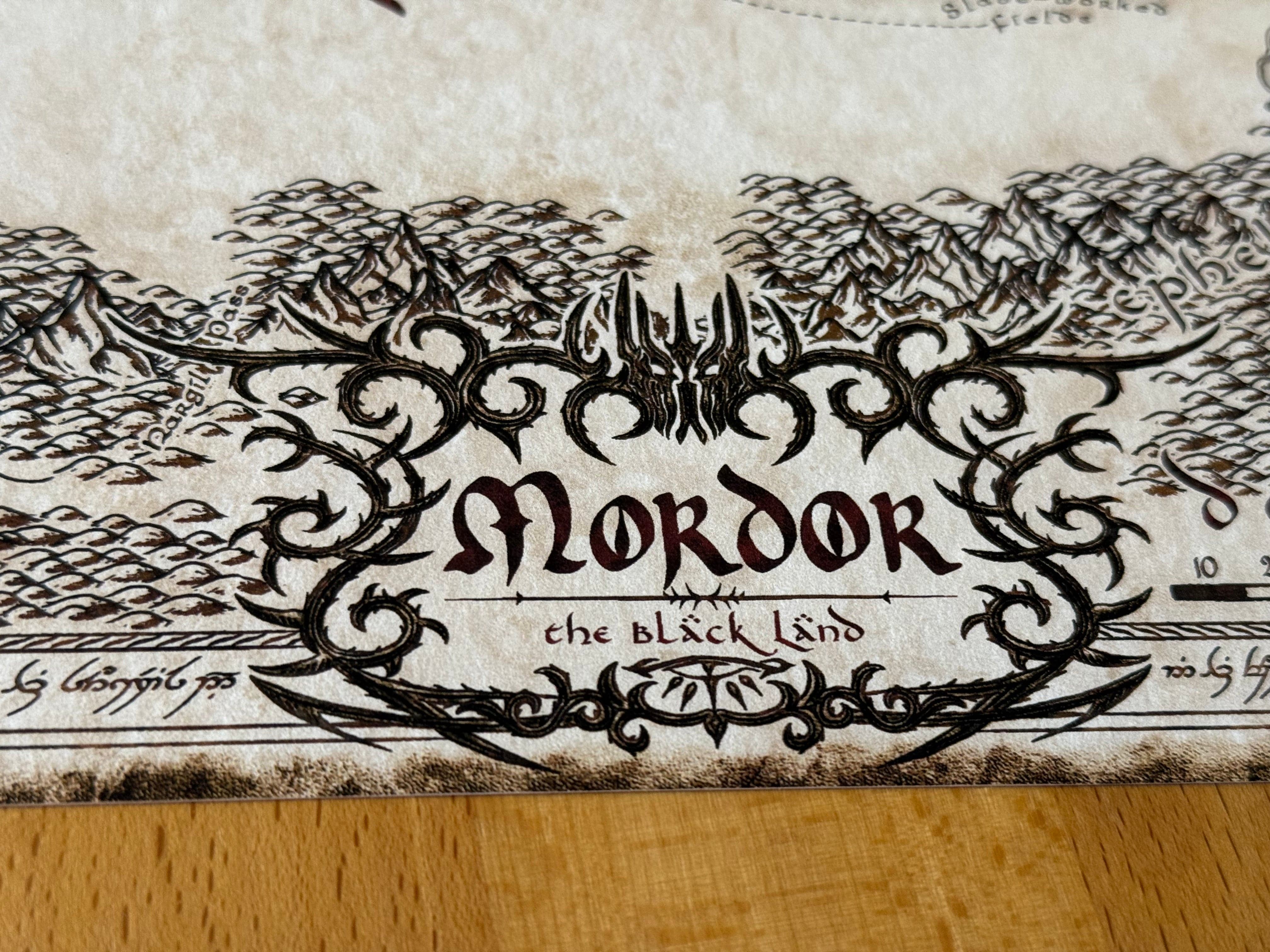 Carte artisanale du Mordor - 2025 - Image 2