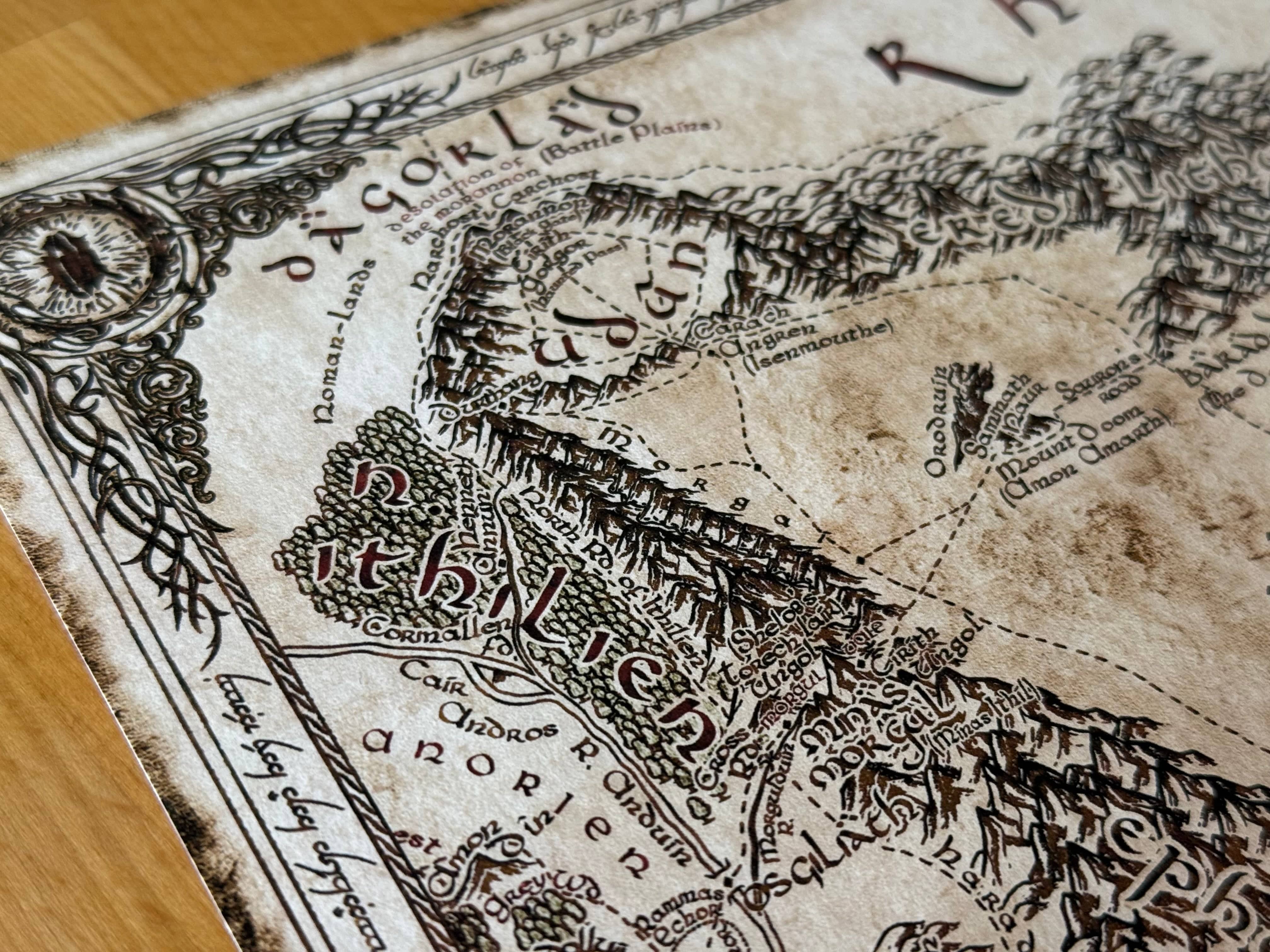 Carte artisanale du Mordor - 2025 - Image 5
