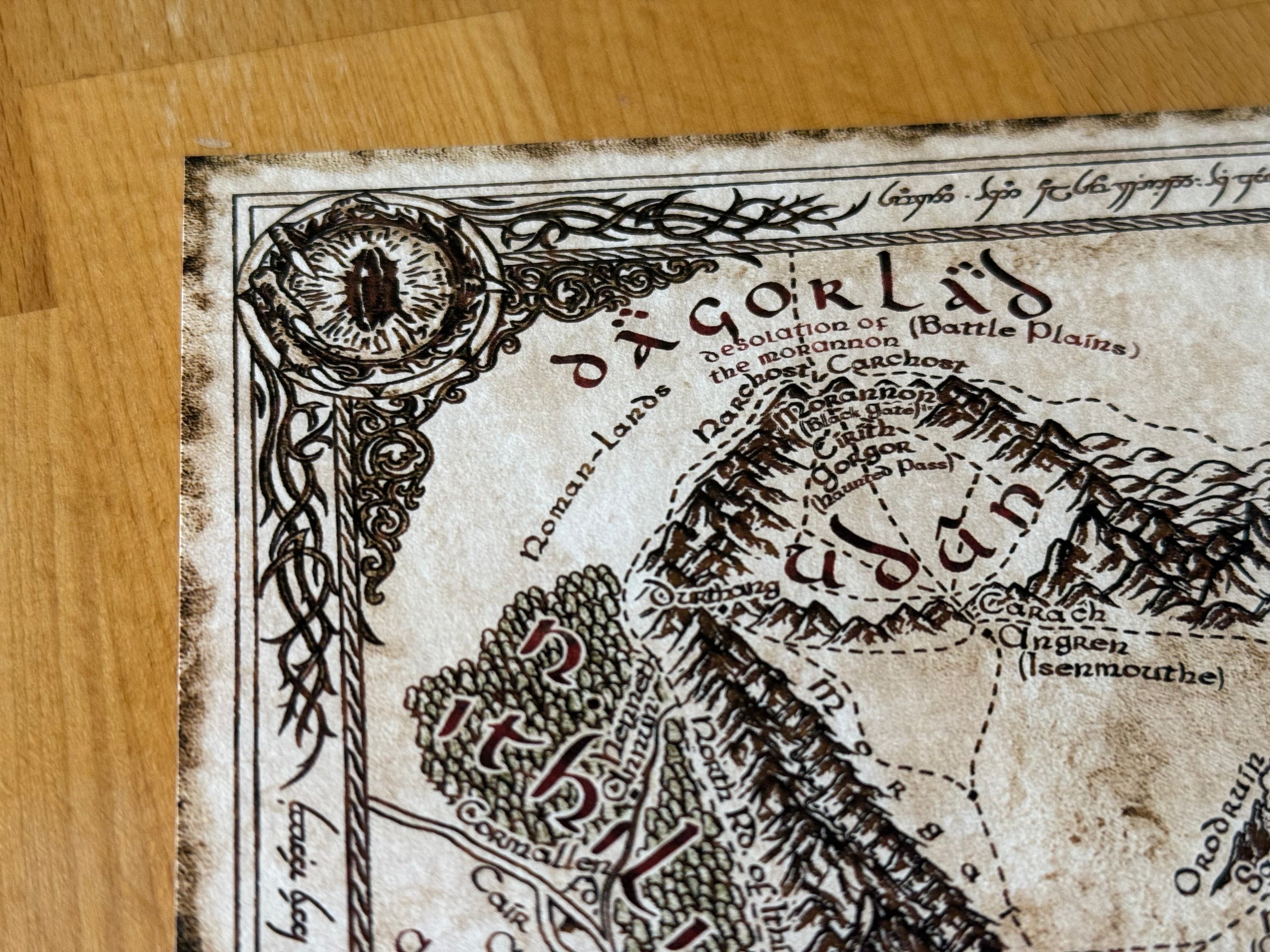 Carte artisanale du Mordor - 2025 - Image 8