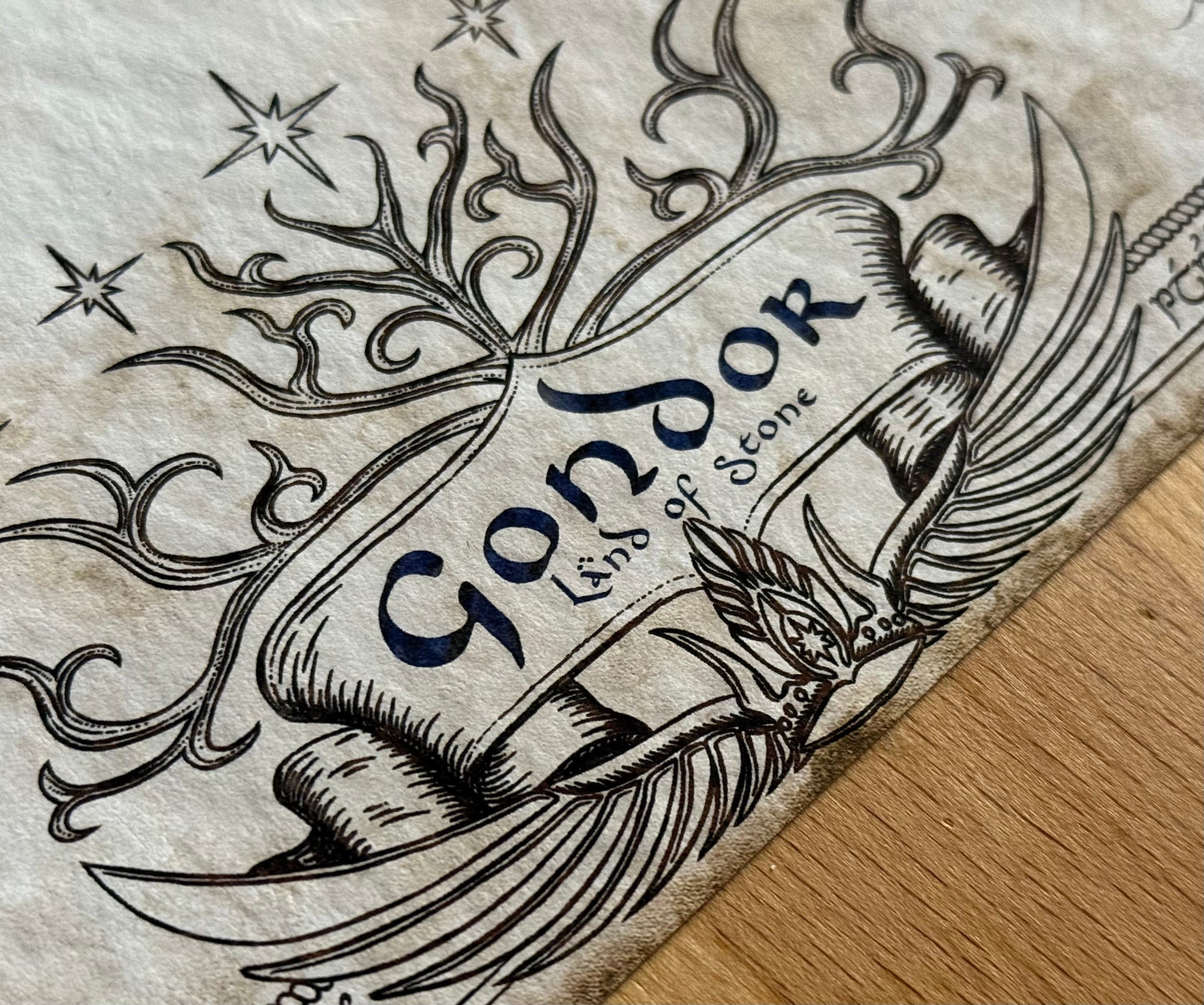 Carte artisanale du Gondor - 2025 - Image 2