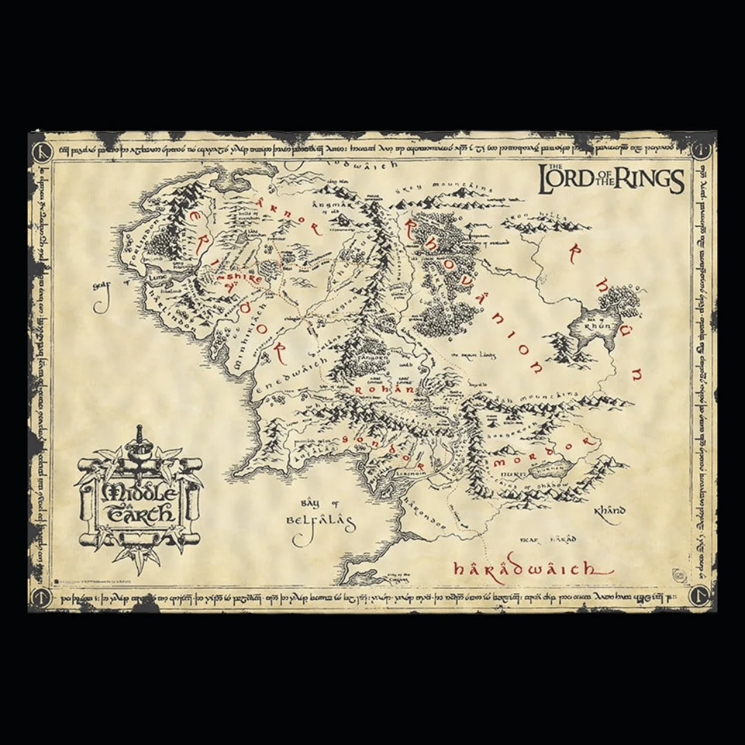 Poster Parchemin - Middle Earth